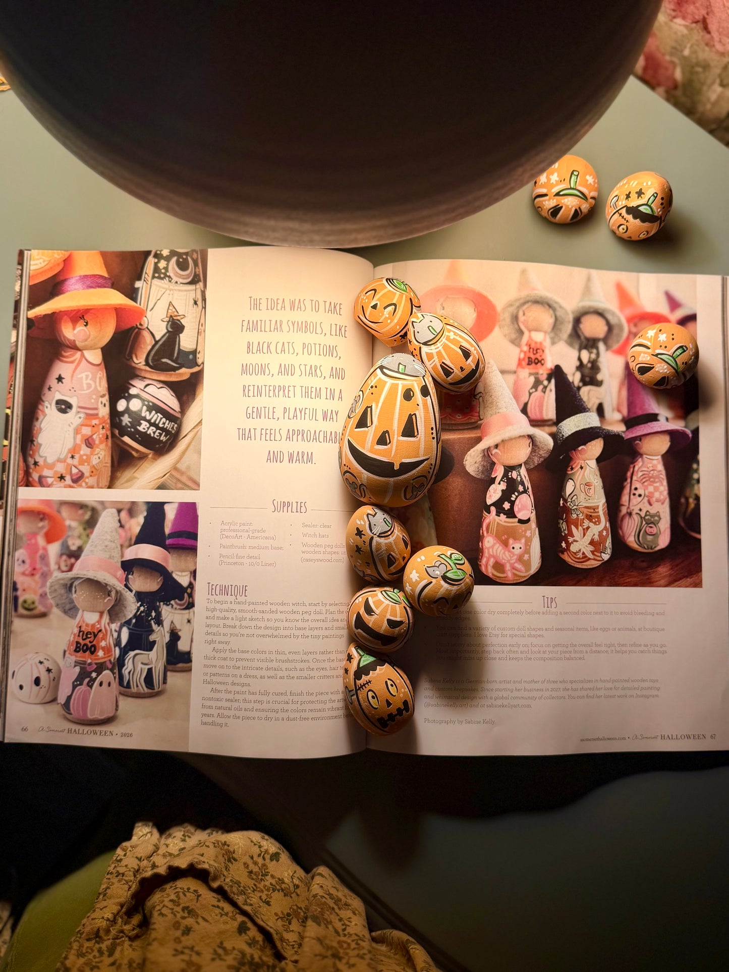 Limited Edition Large Jingle Pumpkin with Kitties and Mice
