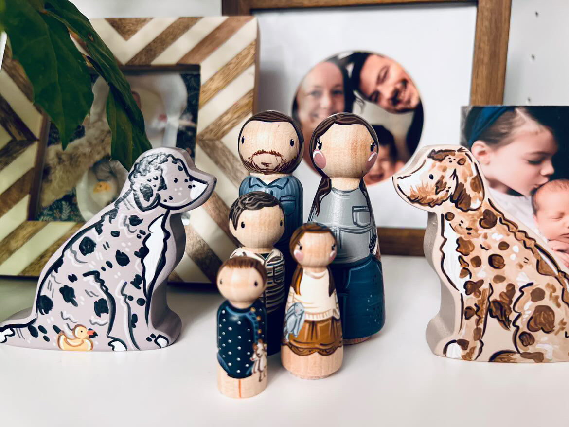 Peg Dolls - Family