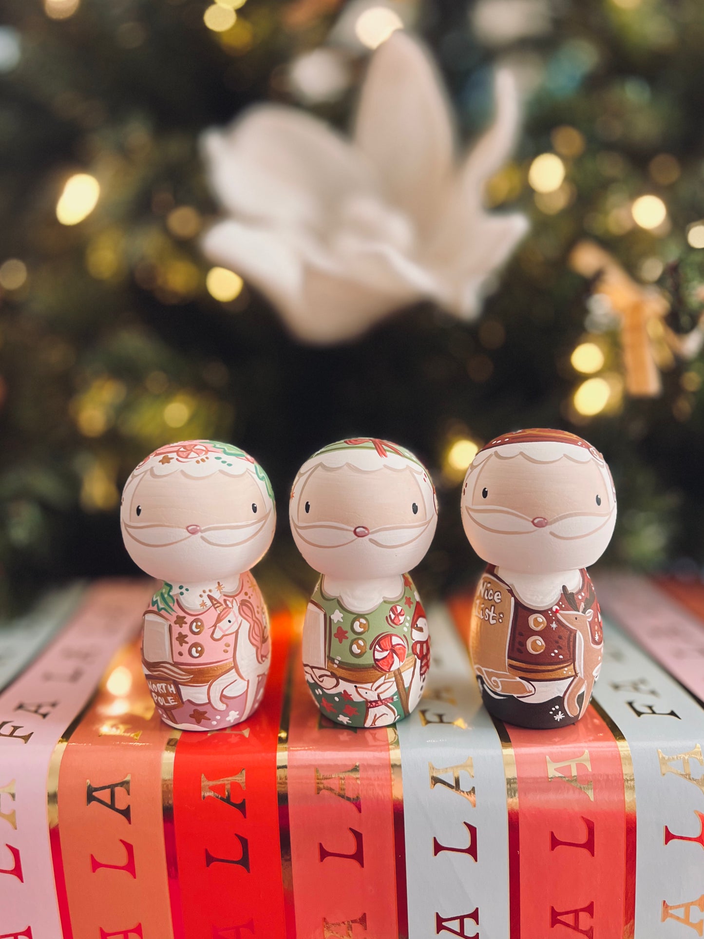 Seasonal - Christmas - Santa Peg Doll - but in XL Peg Doll
