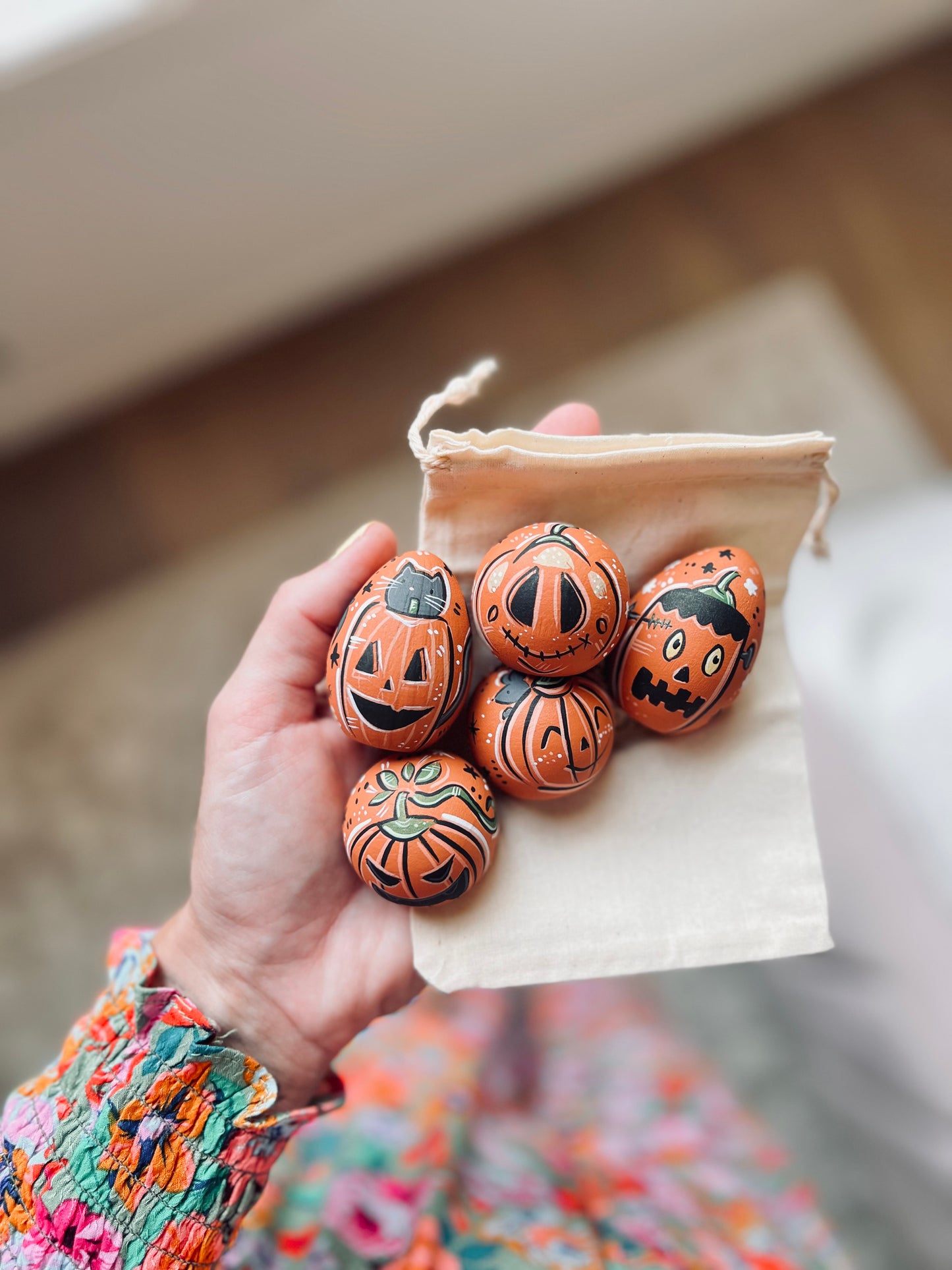 Seasonal - Halloween Pumpkins - Set of 5