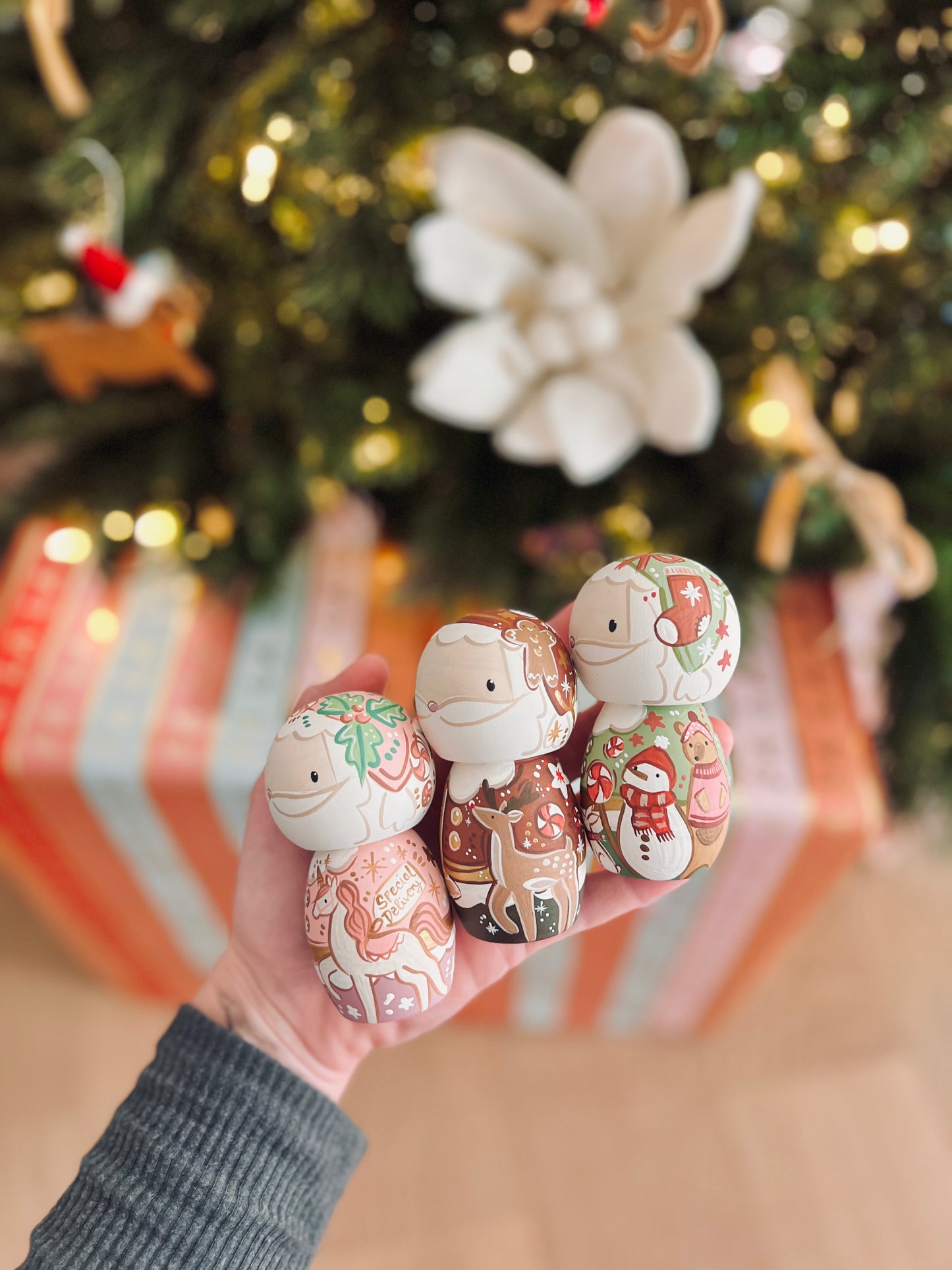 Seasonal - Christmas - Santa Peg Doll - but in XL Peg Doll