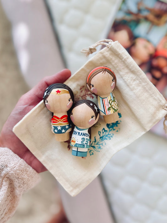 Peg Dolls - Kokeshi - Custom