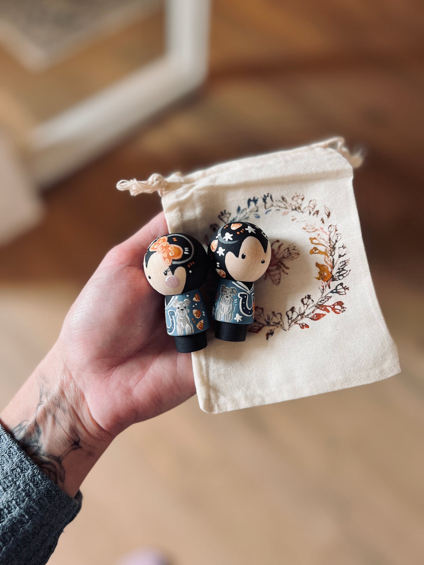 Peg Dolls - Kokeshi - Halloween