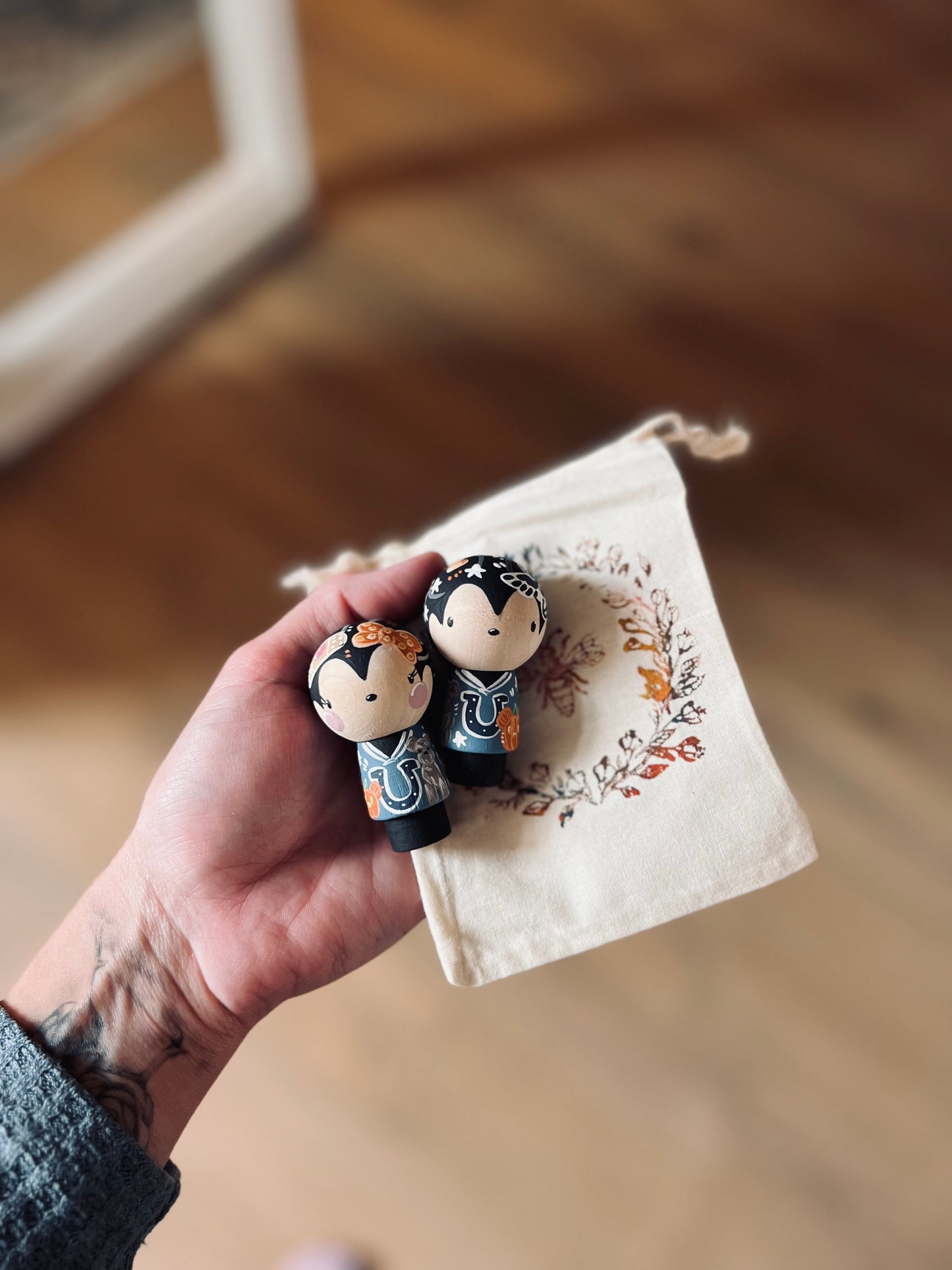 Peg Dolls - Kokeshi - Halloween