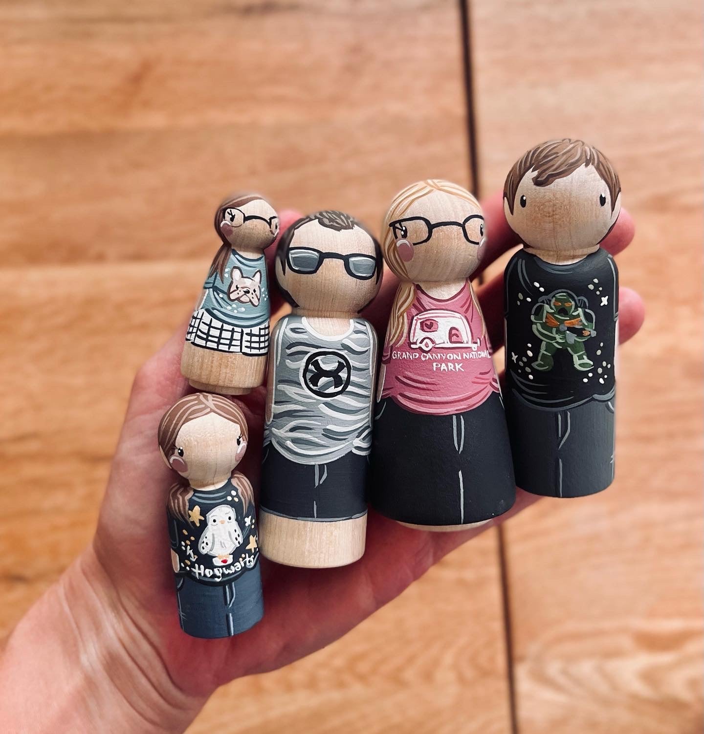 Peg Dolls - 4 Custom