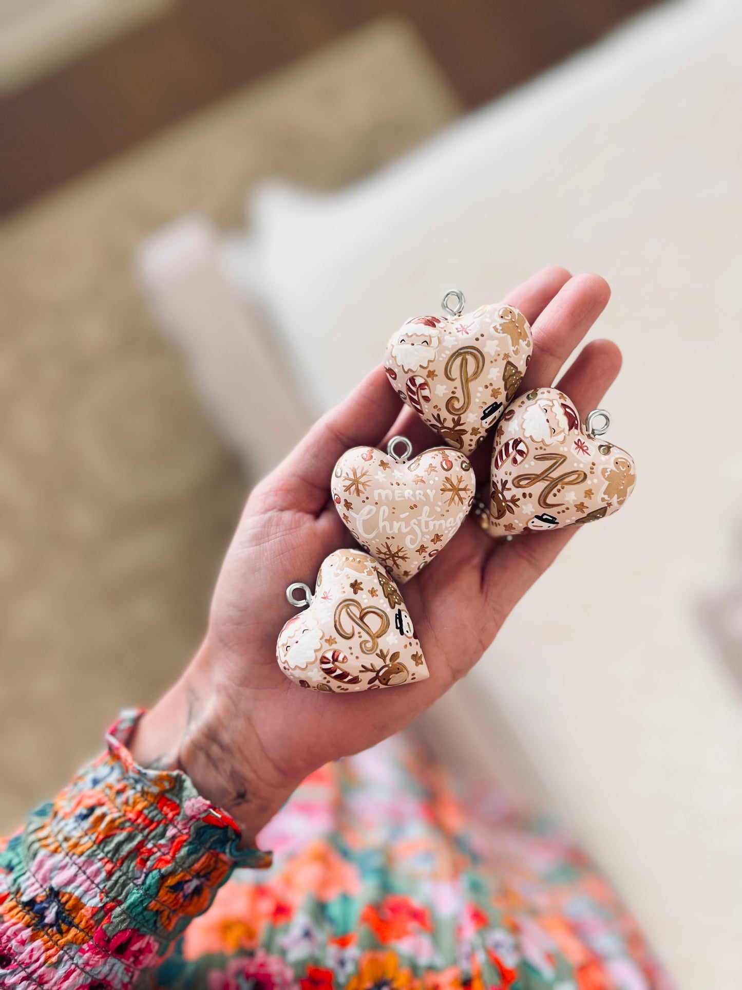 Seasonal - Christmas Ornament Heart - custom