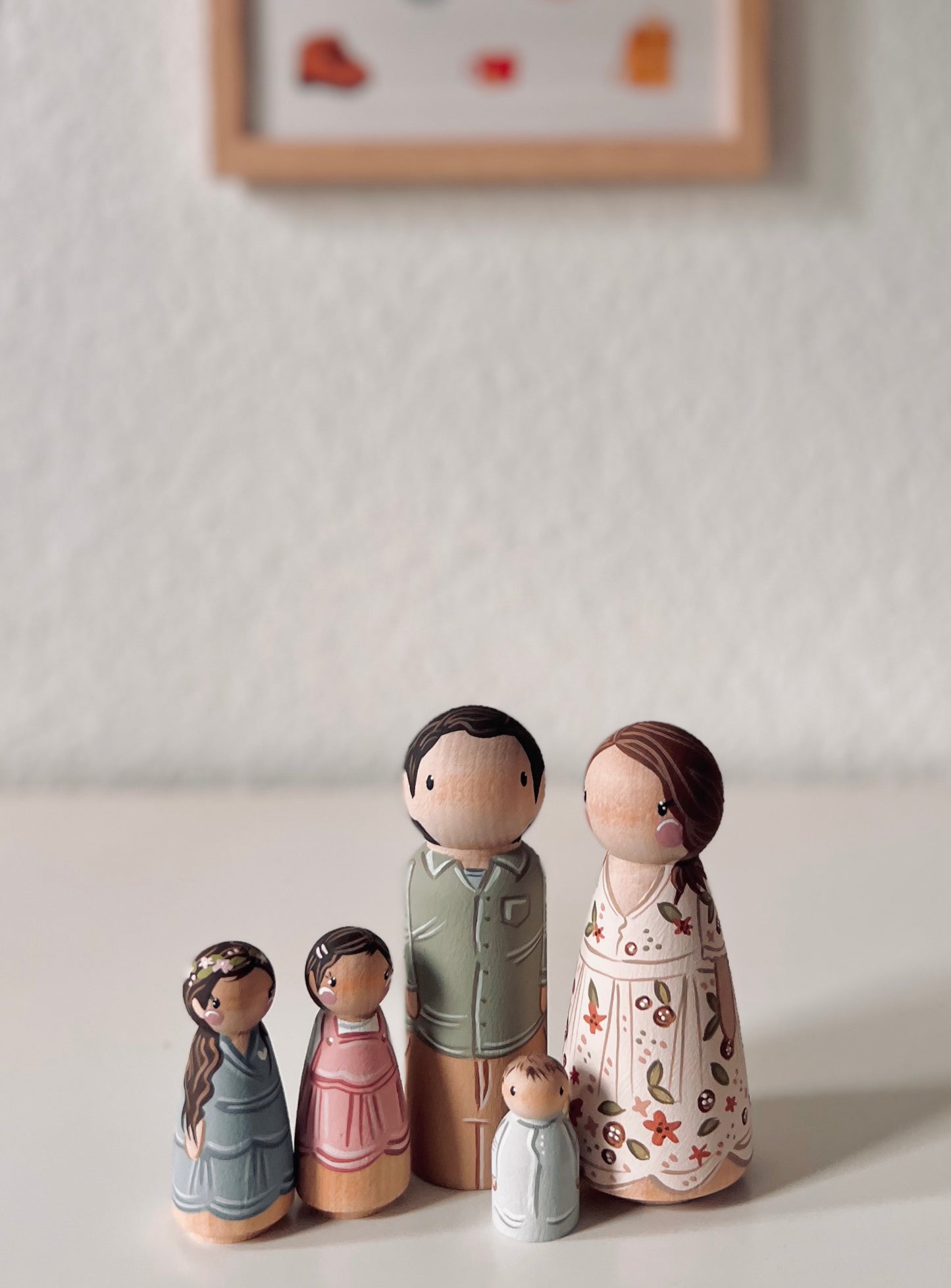 Peg Dolls - Family Portrait - separately