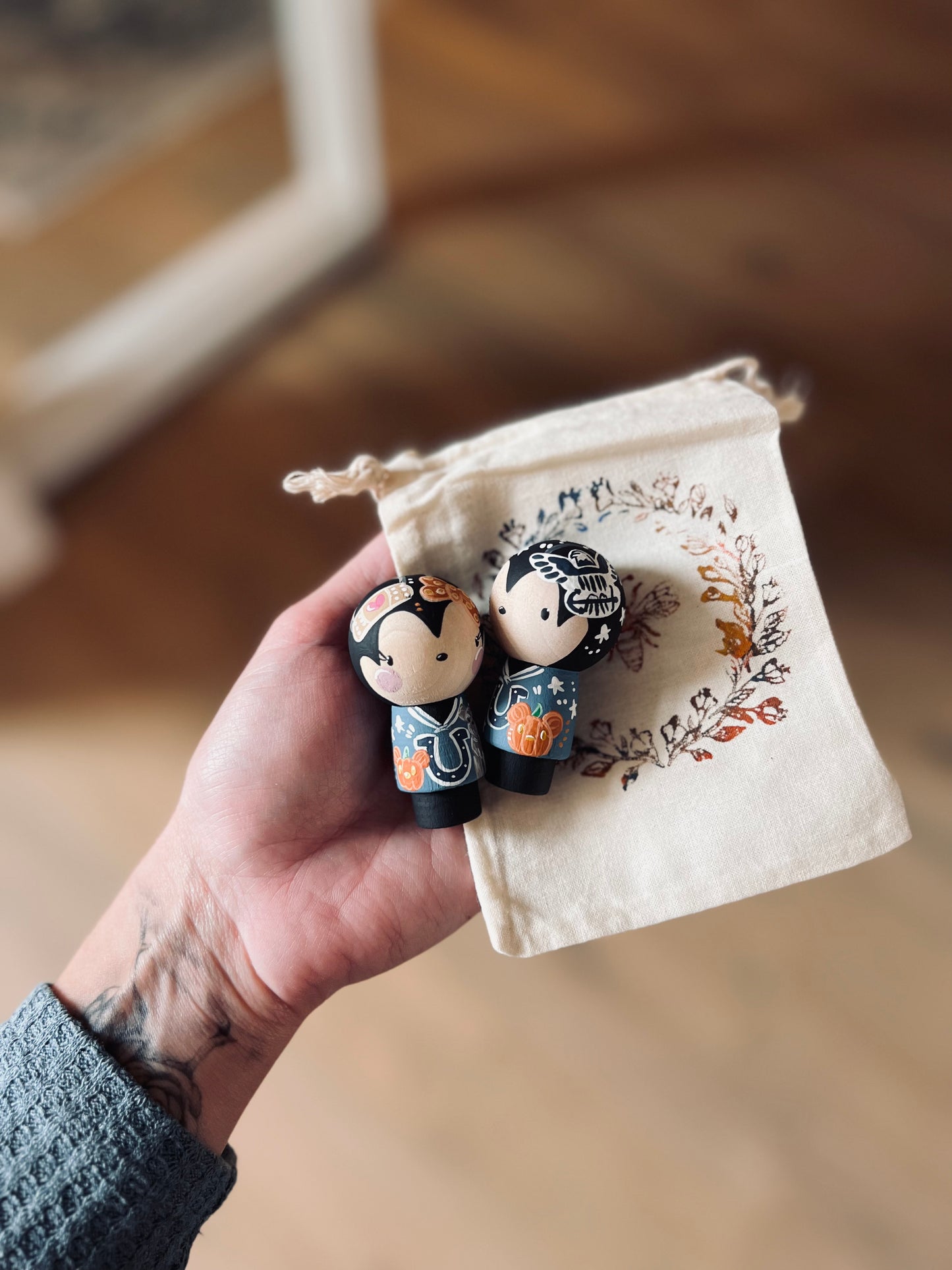 Peg Dolls - Kokeshi - Halloween