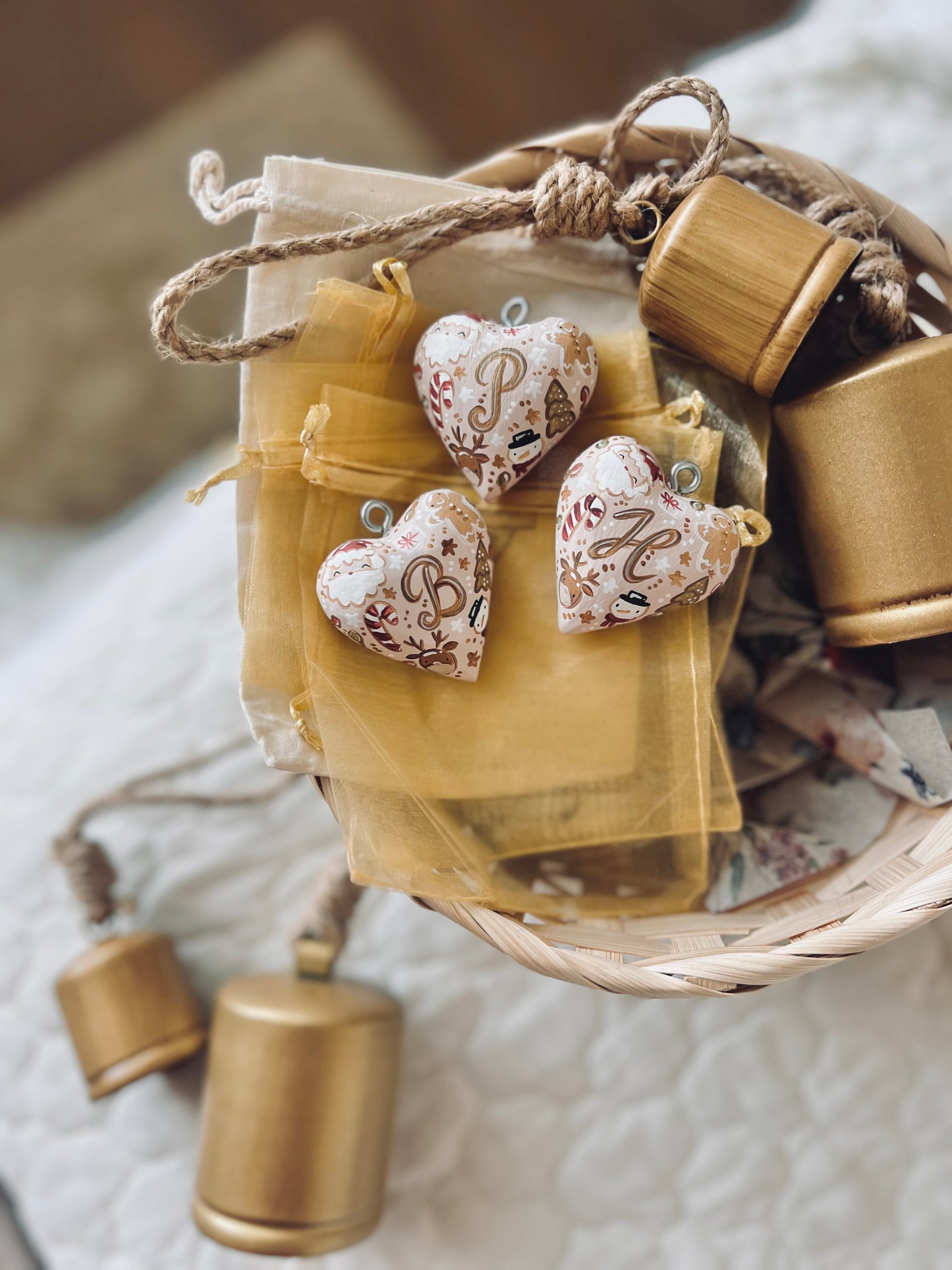 Seasonal - Christmas Ornament Heart - custom