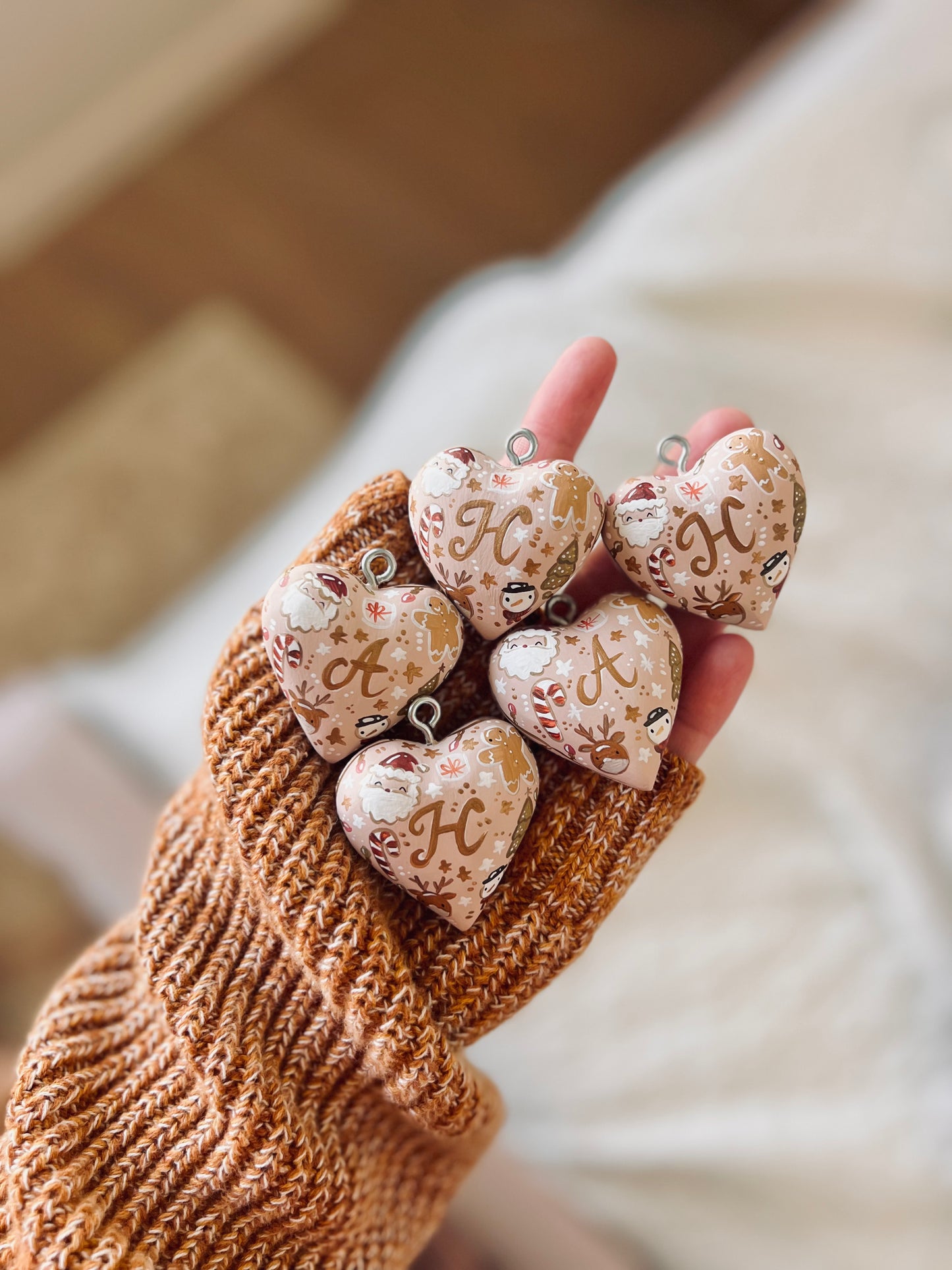 Seasonal - Christmas Ornament Heart - custom