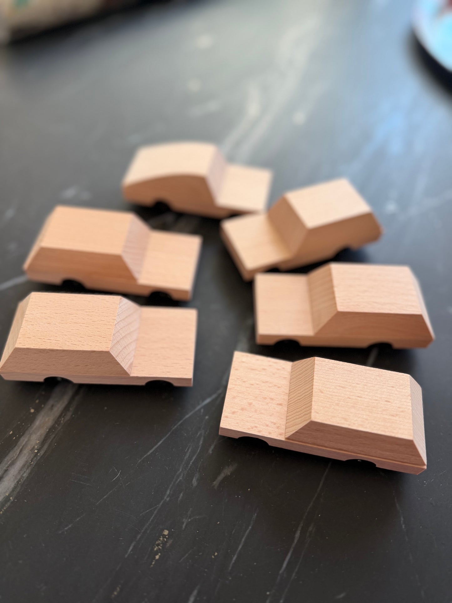 6 Wooden Cars for Cassie