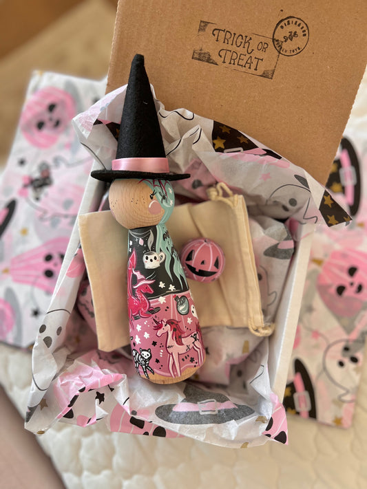 Jumbo Witch - pink & mint