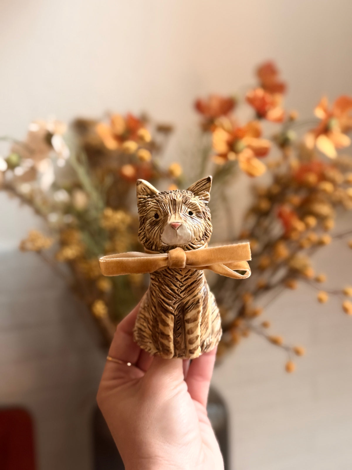 Ceramic Animal - Cat Portrait