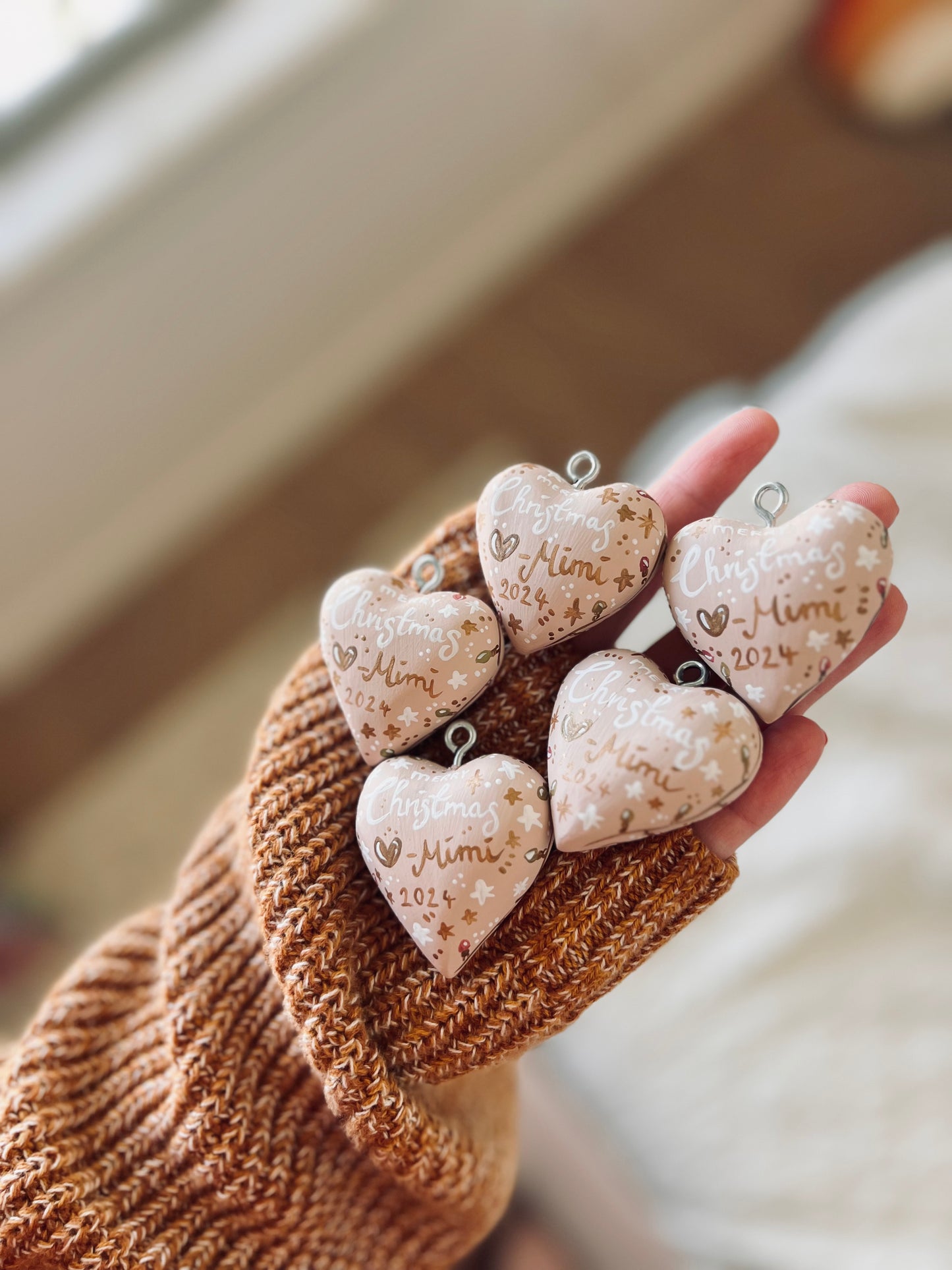 Seasonal - Christmas Ornament Heart - custom