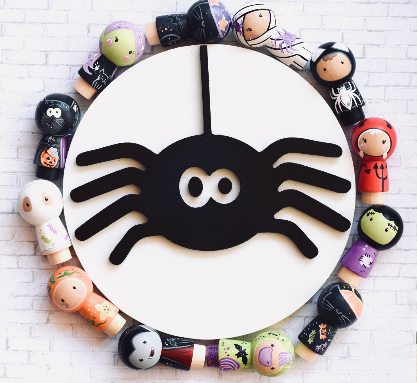Peg Dolls - Kokeshi - Halloween