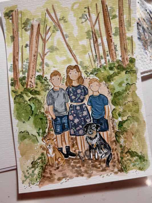 Custom Art Painting - Portrait 5x7