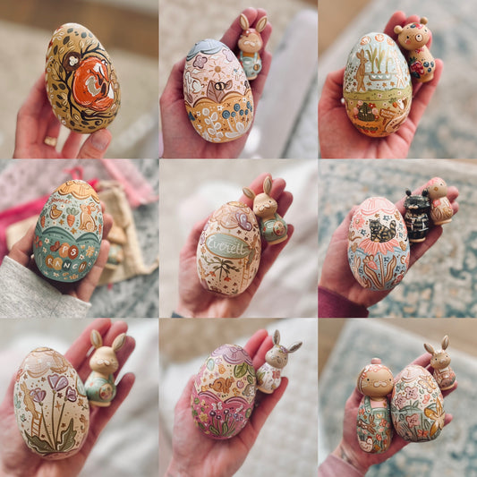 Easter Egg - jingles - 3 inch - detailed