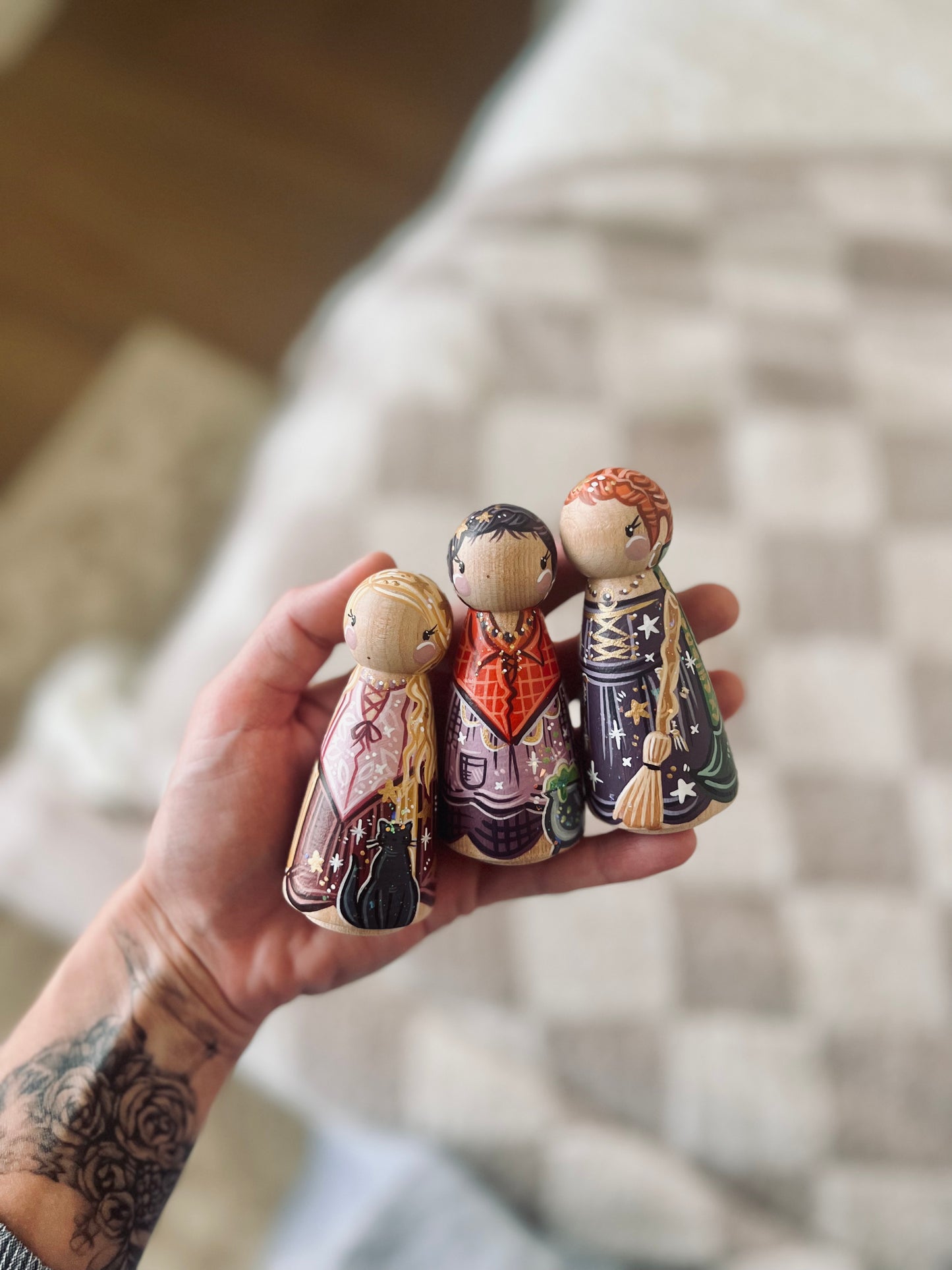 Peg Dolls - 3 Custom