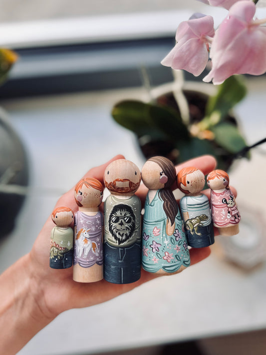 Peg Dolls - Family