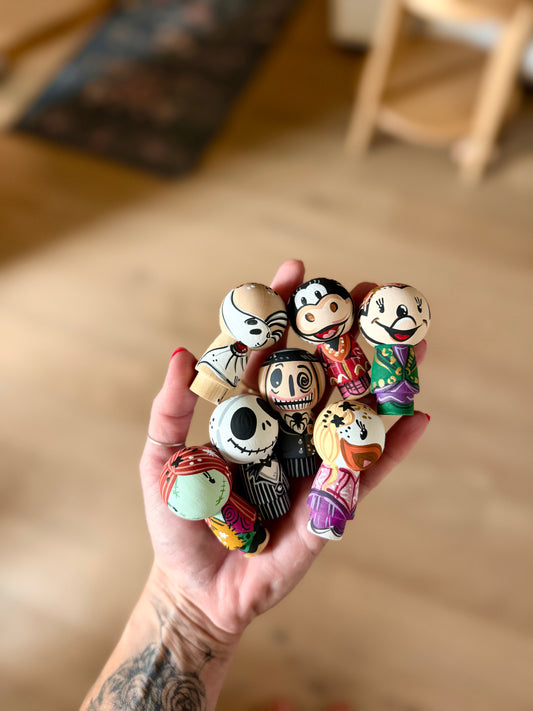 Peg Dolls - Kokeshi - Halloween